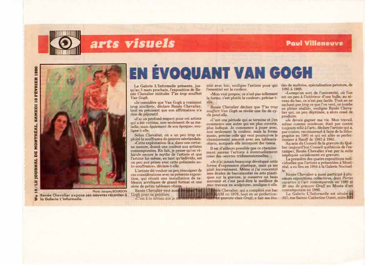 Journal de Montreal 1990 Informelle