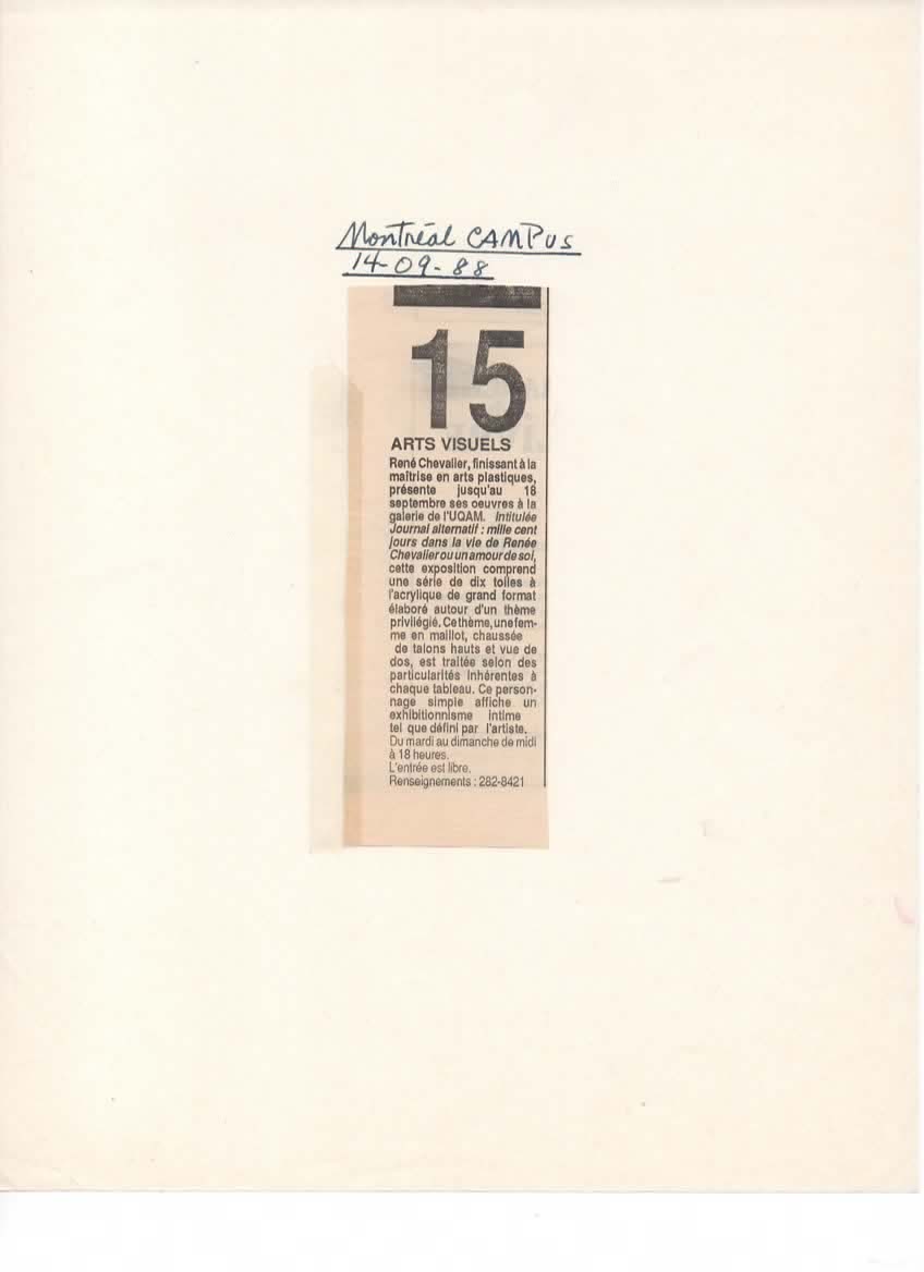 Montreal Camous UQAM 1988